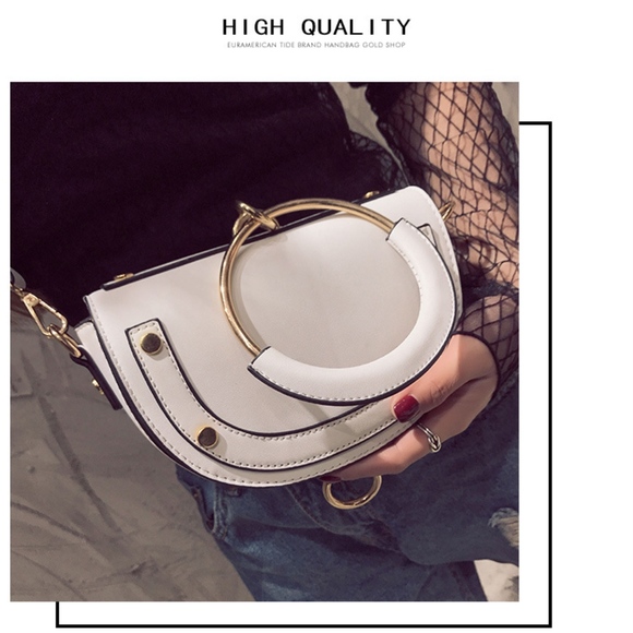 European Retro Rivet  Handbag - Picture 2 of 8